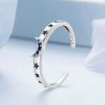 Anillos Galactic Sun - Plata Esterlina