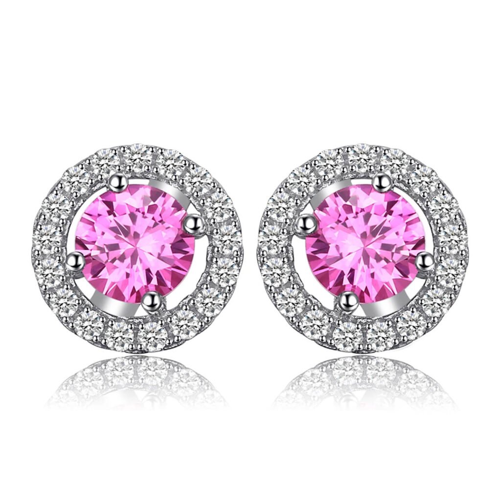 Aretes Rose Glow – Plata Esterlina