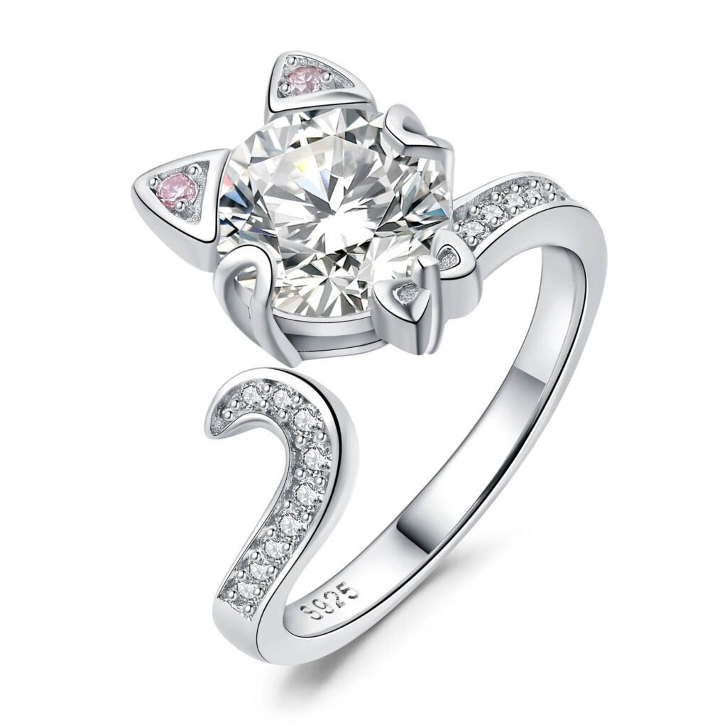 Anillo Kitty Shine – Plata Esterlina