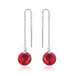 Aretes Ruby Whisper - Plata Esterlina