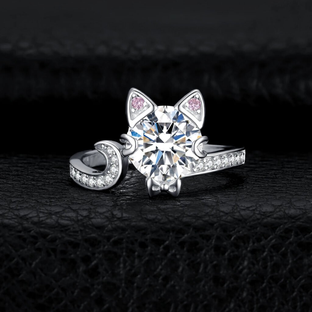 Anillo Kitty Shine – Plata Esterlina - Detalle