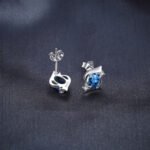 Aretes Azure Flame - Plata Esterlina