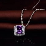 Collar Violet Aura - Plata Esterlina