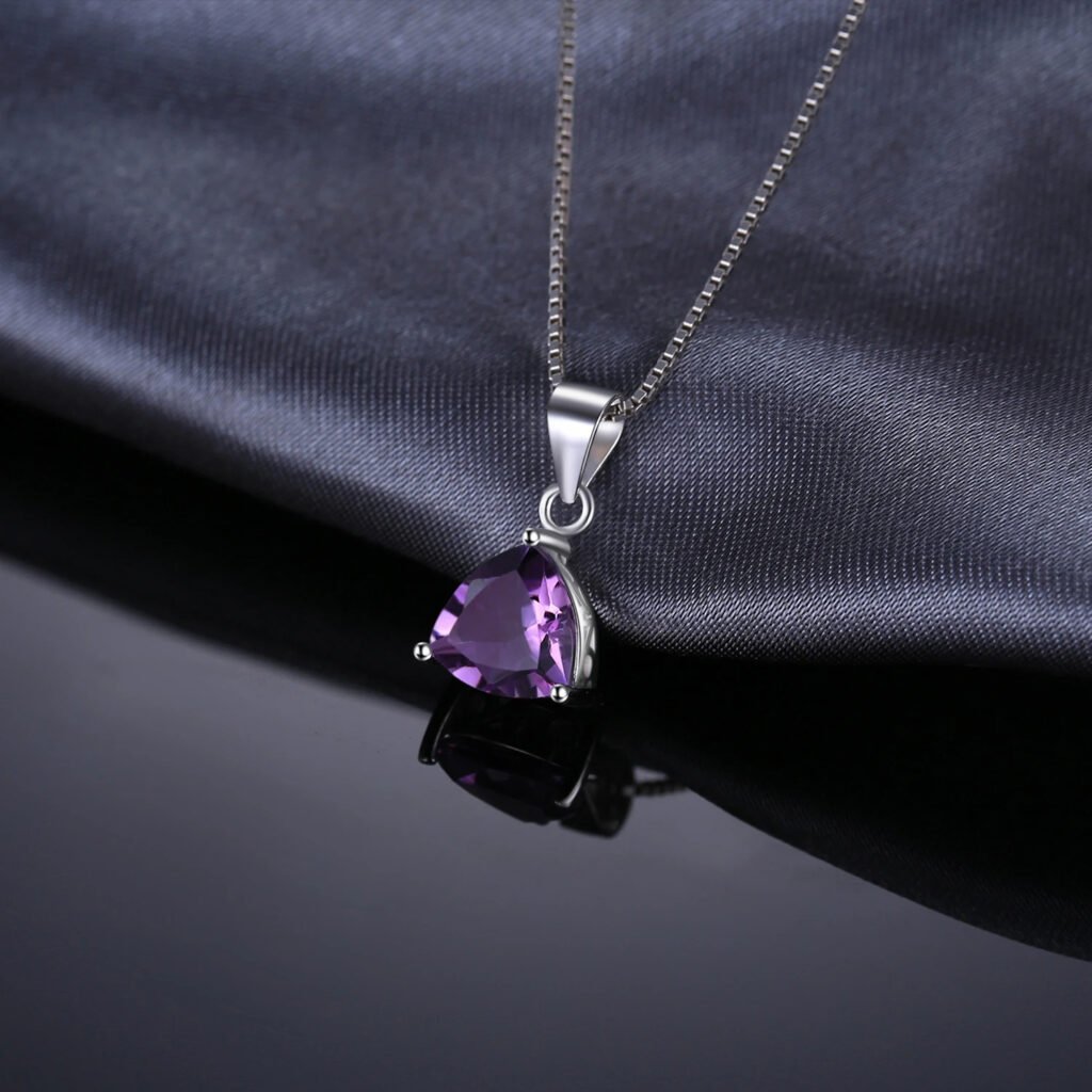 Collar Violet Prims – Plata Esterlina - Detalle