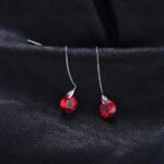 Aretes Ruby Whisper - Plata Esterlina