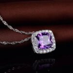 Collar Violet Aura - Plata Esterlina