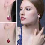 Aretes Ruby Whisper - Plata Esterlina