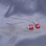 Aretes Ruby Whisper - Plata Esterlina
