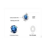 Aretes Azure Flame - Plata Esterlina