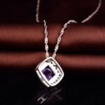 Collar Violet Aura - Plata Esterlina