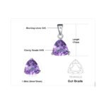 Collar Violet Prims - Plata Esterlina
