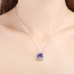 Collar Violet Aura - Plata Esterlina