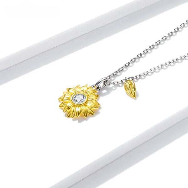 Collar De Girasol - Plata Esterlina - Imagen 4