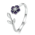 Anillo Violet Stem - Plata Esterlina