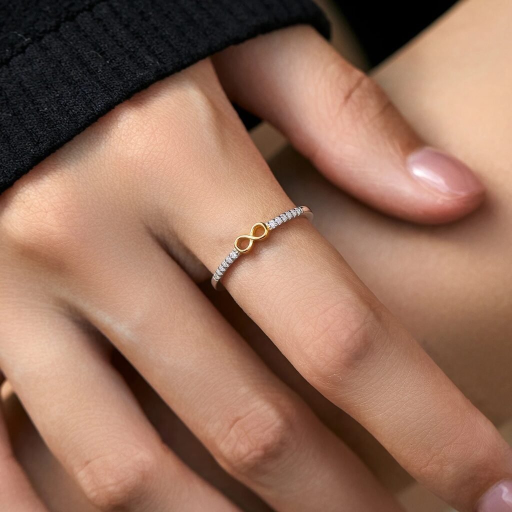 Anillo Infinite Love – Plata Esterlina - Detalle