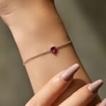 Pulsera Rosy Heart - Plata Esterlina