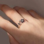 Anillo Violet Stem - Plata Esterlina