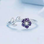 Anillo Violet Stem - Plata Esterlina