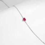 Pulsera Rosy Heart - Plata Esterlina