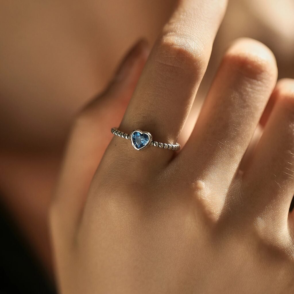 Anillo Ocean heart – Plata Esterlina - Detalle