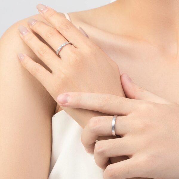 Anillos De Pareja Matrimonio - Plata Esterlina - Imagen 3