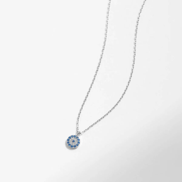 Collar De Ojo Azul - Plata Esterlina - Imagen 4