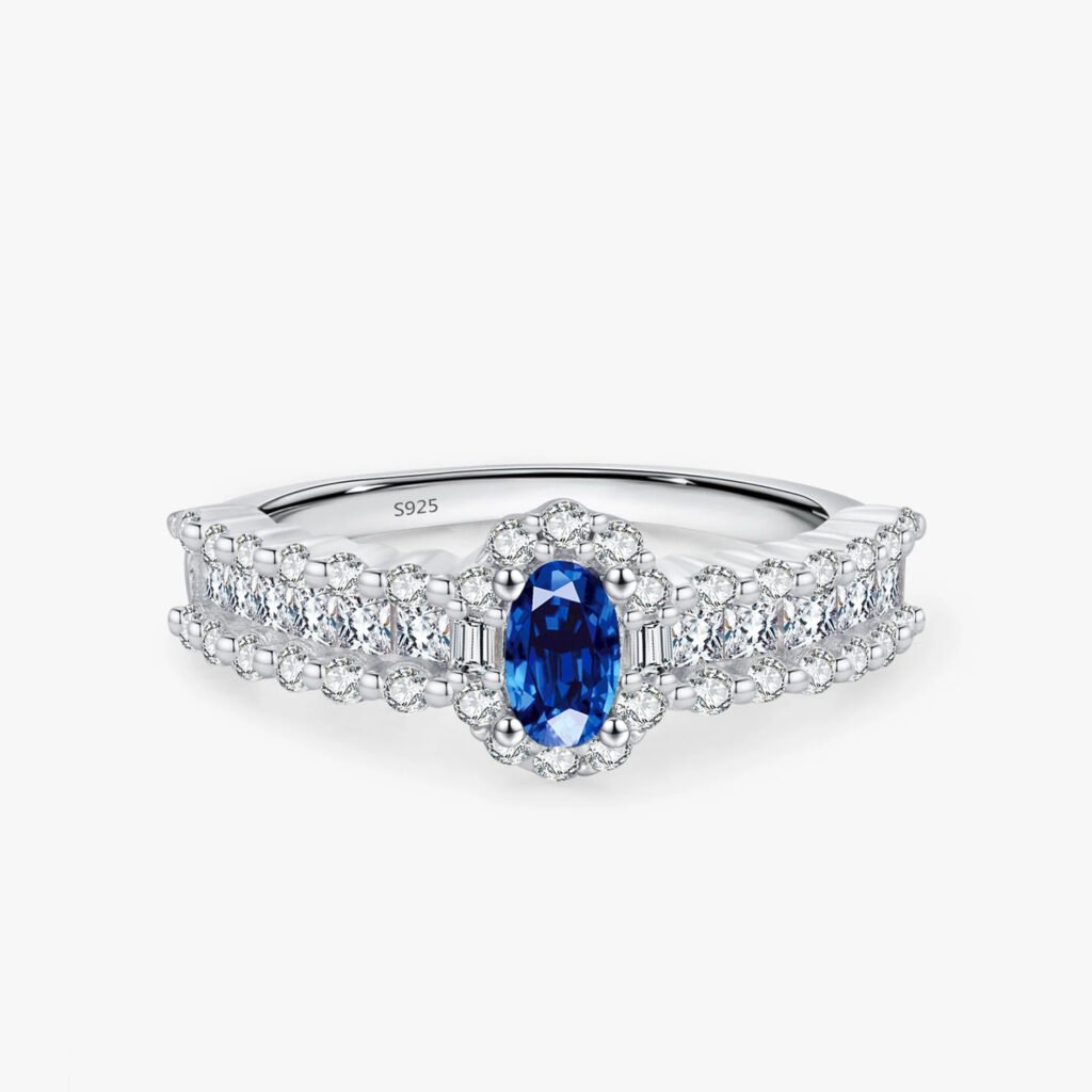 Anillo Sapphire Crow – Plata Esterlina