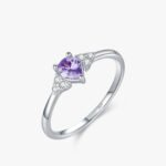 Anillo Amethyst Love – Plata Esterlina