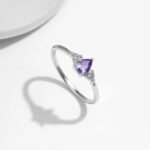 Anillo Amethyst Love – Plata Esterlina