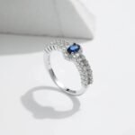 Anillo Sapphire Crow – Plata Esterlina