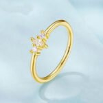 Anillo Trinity - Plata Esterlina y Chapa De Oro