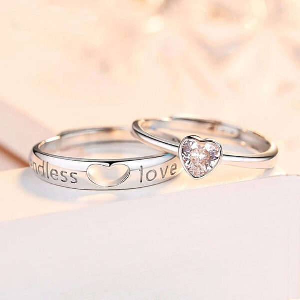 Anillos De Pareja Matrimonio - Plata Esterlina - Imagen 3