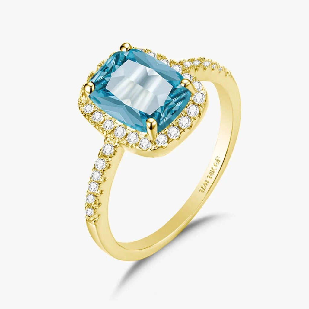 Anillo Royal Aquamarine – Oro14k