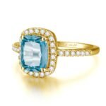 Anillo Royal Aquamarine - Oro14k