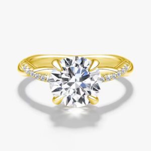 Anillo Elarids Gold Moissanita - Oro14k