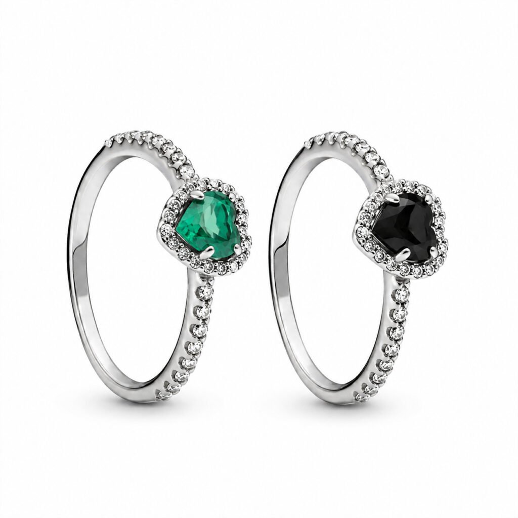 Anillo Midnight Heart – Plata Esterlina