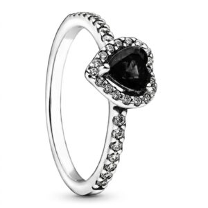 Anillo Midnight Heart – Plata Esterlina