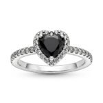 Anillo Midnight Heart – Plata Esterlina