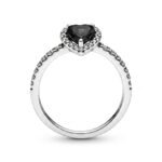 Anillo Midnight Heart – Plata Esterlina