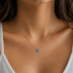 Collar Azure Heart - Plata Esterlina