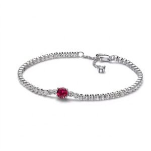 Pulsera Ruby Line - Plata Esterlina