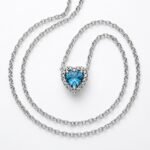 Collar Azure Heart - Plata Esterlina