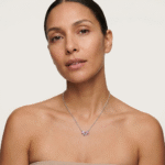 Collar Pink Bow - Plata Esterlina